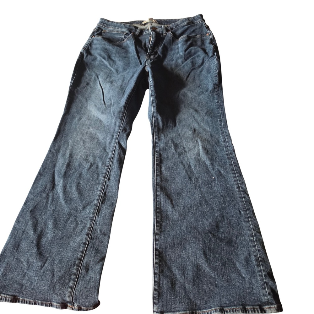 Madewell Curvy Skinny Flare Jeans Blue Medium Wash Denim 16W CKP479974478 - Picture 1 of 9
